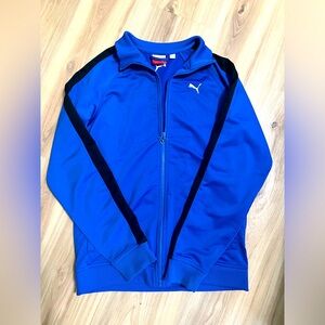 Boys Puma blue zip jacket